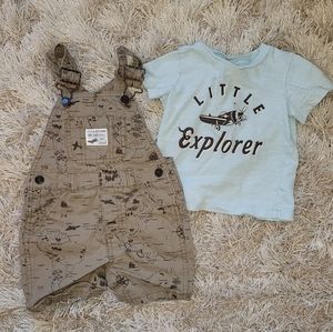 Carters summer overalls